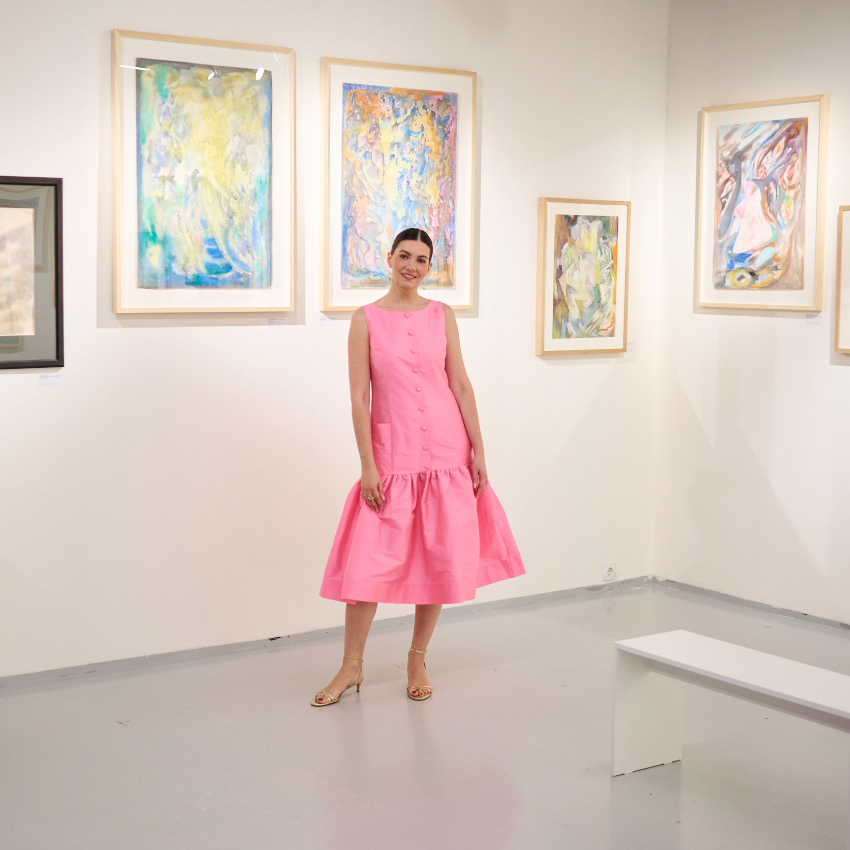Гости открытия выставки Зенона Комиссаренко «Звучание космоса» в Postrigay Gallery
